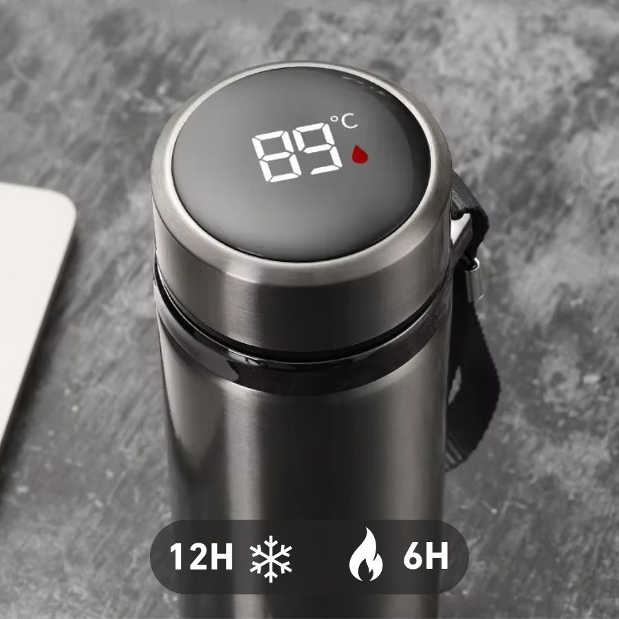 Gourde Isotherme Intelligente - AIRWATER PRO SILVER 1L