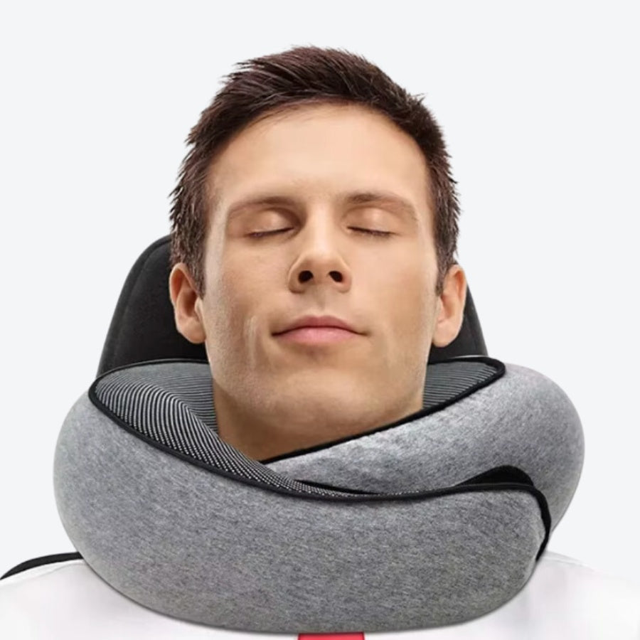 Coussin de Voyage Ergonomique - Noir